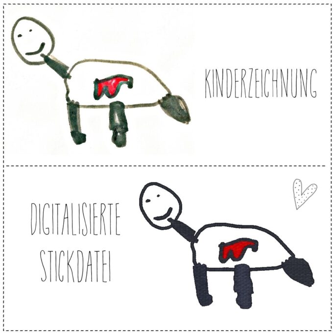 Dein Wunsch als Stickdatei | Geschenk | Erinnerungsstück | UNIKAT