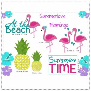 Stickdatei Summerlove Flamingo 18×13