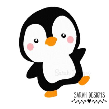 Stickdatei kleiner Pinguin 10×10