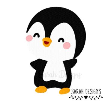 Stickdatei glücklicher Pinguin 10×10