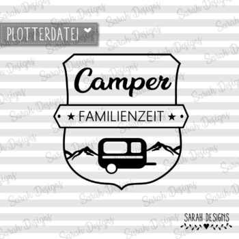 Plotterdatei Camper Familienzeit 2.0