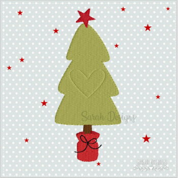 Stickdatei – Weihnachtsbaum 18×13