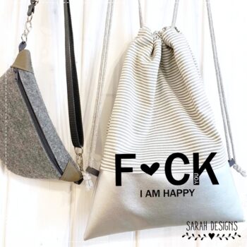 Plotterdatei F ♥ C K – I AM HAPPY