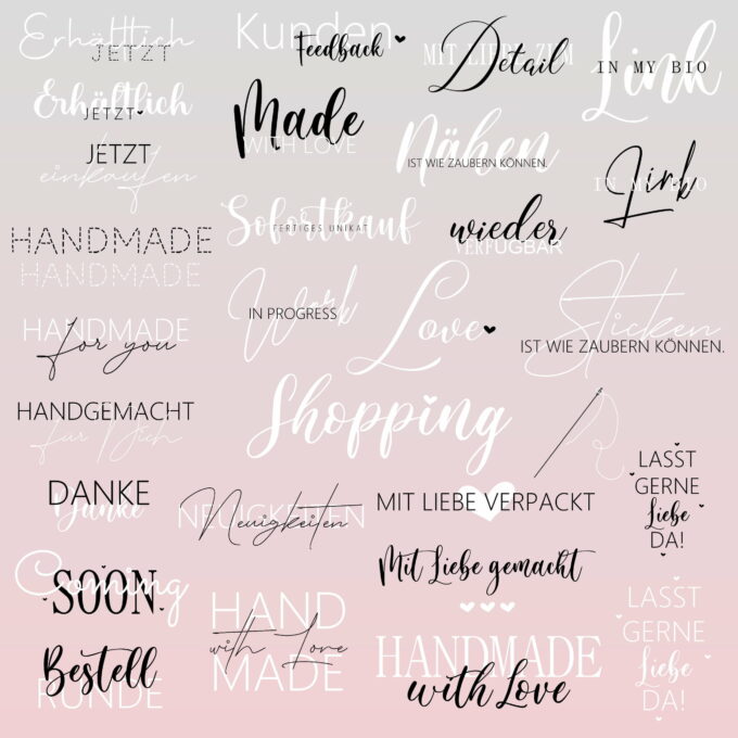 30 Instagram Story Sticker – HANDMADE –
