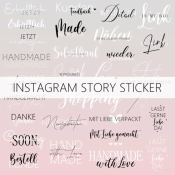 30 Instagram Story Sticker – HANDMADE –