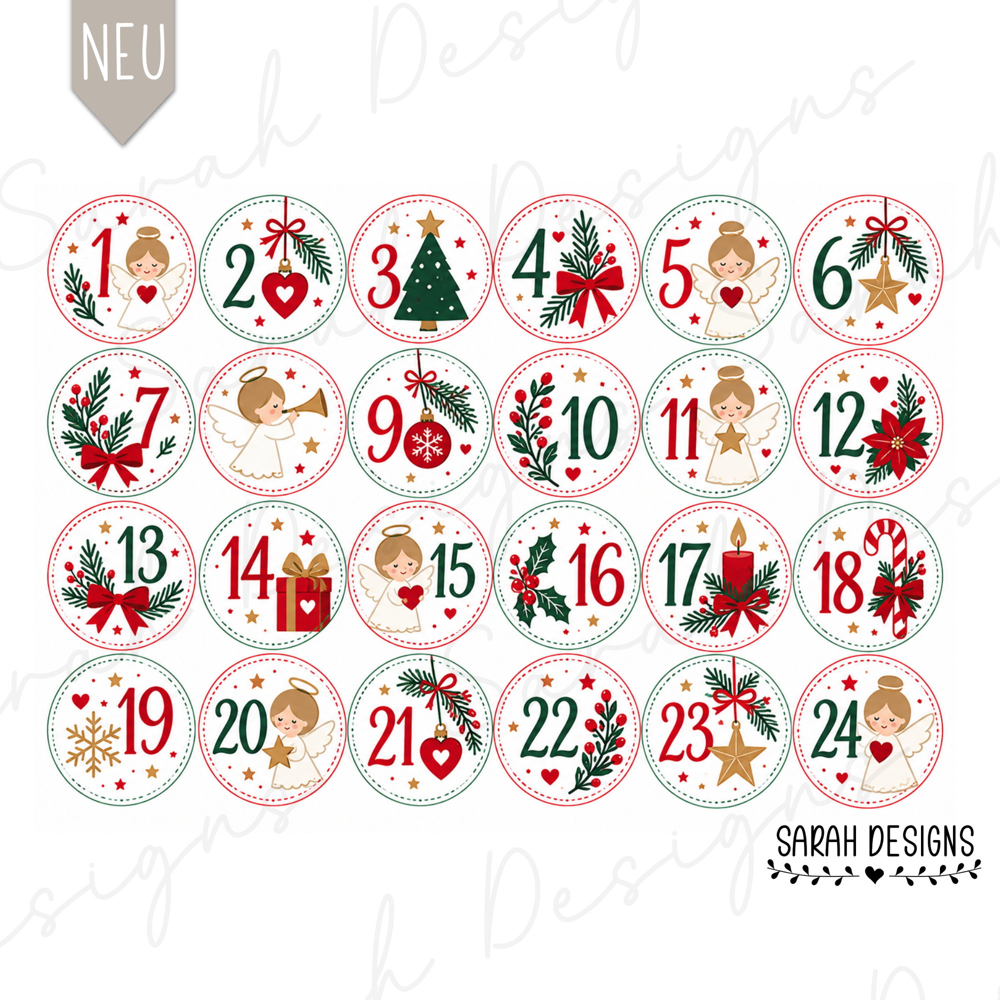 Toffifee Banderole Druckvorlage Druckdatei PDF DIN A4 Adventskalender Schokolade Geschenkidee Weihnachten Engel Weihnachtsengel Druckansicht