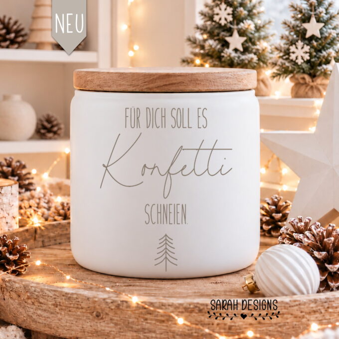Konfetti schneien | Weihnachten | Geschenkidee| SVG DXF FCM | Basteln Advent